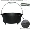 Dutch Oven Set Gusseisen Deckelheber Feuertopf Schmortopf Produktbild-Vorschau 5