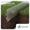 VOUNOT® 10er Set verzinkt Metall Rasenkante Beeteinfassung Produktbild-Vorschau 6