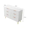 Comodino INONEFT con 6 cassetti, 100x34x73 cm, mobile Anteprima dell’immagine prodotto 2