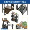 DanDiBo Getränkekistenregal 4 Kisten mit Ablage Schwarz Produktbild-Vorschau 6