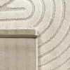 Moderner Wohnzimmerteppich mit gebogenem Muster in creme Produktbild-Vorschau 8