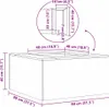 vidaXL Feuerstelle Schwarz 80 x 80 x 40 cm Stahl Produktbild-Vorschau 8