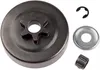 Kupplung Trommel Kettenrad 3/8 6T Unterlegscheibe E-Clip Produktbild-Vorschau 1