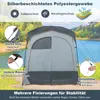 COSTWAY Duschzelt mit 2 Räumen, Umkleidezelt mit Produktbild-Vorschau 4