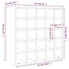 vidaXL Weinschrank Weiß 56 x 25 x 56 cm Massivholz Kiefer Produktbild-Vorschau 8