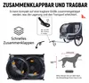 Hondenfietskar tot 40 kg - Opvouwbaar - Incl. Regenscherm - Productafbeelding-voorbeeld 7