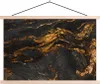 MuchoWow® Textilposter Marmor - Limette - Schwarz - Gold - Produktbild-Vorschau 1
