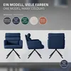 ML-Design Esszimmerstühle drehbar 4er Set Dunkelblau Produktbild-Vorschau 7