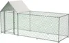 Pollaio Recinto all'aperto Argento 3x1x1,5 m con serratura Anteprima dell’immagine prodotto 7