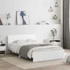 vidaXL Cadre de lit avec tête de lit éclairage LED blanc Voir les images du produit 4