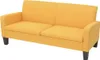 vidaXL Pohovka pro 3 osoby 180 x 65 x76 cm žlutá Náhled obrázku produktu 4