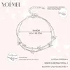 XOEMEL Bracelet Femme Argent 925 Papillon Perles Or Rose Voir les images du produit 4
