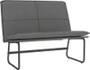 vidaXL Lavica šedá 100x75x76 cm Imitácia kože Náhľad obrázku produktu 1