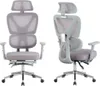 Fotel biurowy ergonomiczny krzesło zagłówek regulacja Podgląd zdjęcia produktu 3