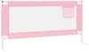 vidaXL Kleinkind-Bettschutzgitter Rosa 180x25 cm Stoff Produktbild-Vorschau 5