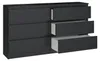 Topeshop M6 140 CZAR 2X3, Schwarz, 6 Schublade(n), Produktbild-Vorschau 6