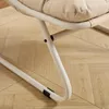 Outdoor Lounge Sessel mit Hocker, gepolstert, Stahlgestell, Produktbild-Vorschau 7