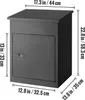 Zewnętrzne skrzynki pocztowe SucceBuy, 17,3 "x13,8 "x22,8", Podgląd zdjęcia produktu 8