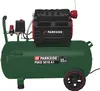 A green air compressor with black and red accents is shown against a white background. Produktbild-Vorschau