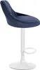 2er Set Barhocker Lazio Samt weiß blau Produktbild-Vorschau 5