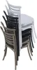A stack of chairs in different colors. Produktbild-Vorschau