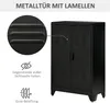 Credenza HOMCOM con ante a lamelle e ripiani regolabili Anteprima dell’immagine prodotto 5