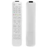 A white remote control is shown from the front and back against a white background. Produktbild-Vorschau