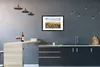 MuchoWow® MuchoWow® Gerahmtes Poster Wolken - Blumen - Rot Produktbild-Vorschau 2