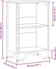 vidaXL Regál na knihy Hnedý dubový vzhľad 50x31x74,5 cm Náhľad obrázku produktu 8