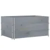 vidaXL Paletten-Aufsatzrahmen 3 Stk. Grau 120x80 cm Produktbild-Vorschau 1