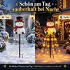 Schneemann Solar Gartenstecker, Weihnachtsdeko für Garten Produktbild-Vorschau 3