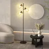 HOMCOM vloerlamp, staande lamp met 3 E27 fittingen, 3 Productafbeelding-voorbeeld 2