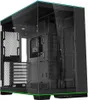 A black computer case with tempered glass panels. Náhľad obrázku produktu