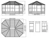 Sojag Pavillon Charleston 12x15 anthracite 384 x 489 x 281 Voir les images du produit 15
