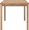 vidaXL Garten-Esstisch 160x80x77 cm Massivholz Teak Produktbild-Vorschau 2