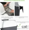 CATIT Katzentoilette mit klappbarer Abdeckung - Grau Produktbild-Vorschau 7