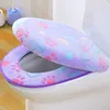 Toilettensitzabdeckung Set WC Sitzbezug Winter Thicker Produktbild-Vorschau 1