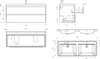 doporro Mobile Bagno Sospeso con Lavabo in Resina Minerale Anteprima dell’immagine prodotto 7