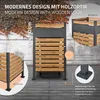 ML-Design ohrádka pro 1 odpadkový koš, vzhled antracitového Náhled obrázku produktu 3
