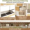Collage of images showing features of a children's bed with storage. Náhled obrázku produktu