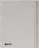 HETZEL Kunststoff Register Zahlen A4 1-52 PP grau Produktbild-Vorschau 1