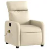 CLORIS Massagesessel Creme Stoff - Fernsehsesel Produktbild-Vorschau 3