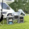 Outsunny Campingküche klappbar, Outdoor Küche mit Produktbild-Vorschau 2