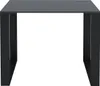 A black table with black legs on a white background. Náhled obrázku produktu