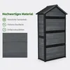 M MCombo Gartenschrank Gartenhaus Holz Metgallgestell Produktbild-Vorschau 7