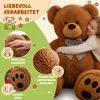 MONZANA® Teddybär L - XXXL 50-175cm Weiches Fell Schleife Produktbild-Vorschau 3