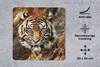 MuchoWow® Mauspad Mousepad Tiger - Malerei - Braun 20x20 cm Produktbild-Vorschau 2