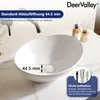 DeerValley Aufsatzwaschbecken Oval mit Lotus-Effekt 41 x Produktbild-Vorschau 4
