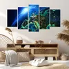 Bild auf Leinwand - Leinwandbild - Nacht raum welt ansicht Produktbild-Vorschau 7