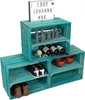 Weinkiste Johanna Türkis Längs Regalkiste Schuhregal Produktbild-Vorschau 2